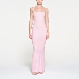 Skims Soft Lounge Long Slip Dress Cherry Blossom size small